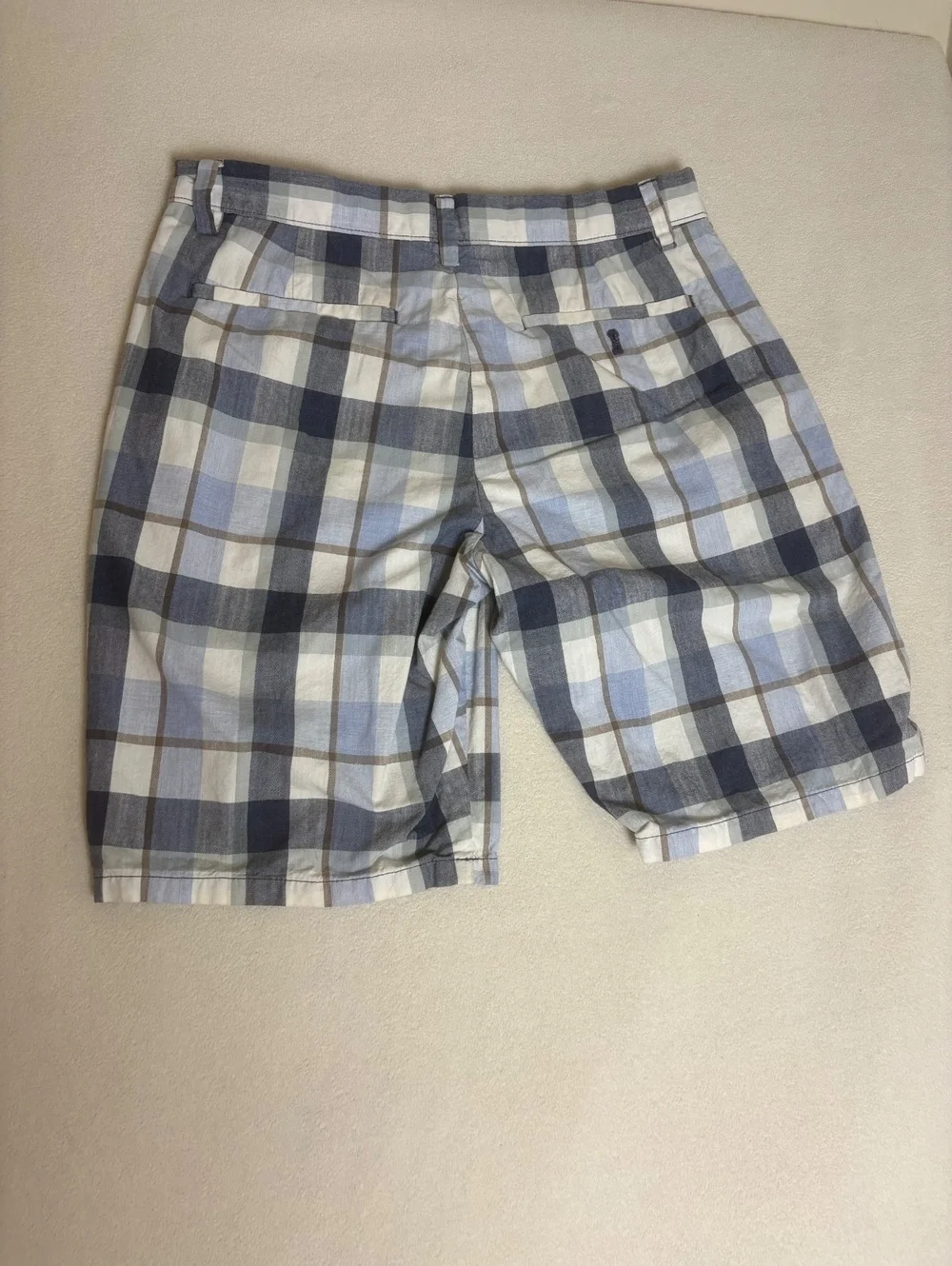 Banana Republic Aiden Short Plaid Cotton Shorts Size 31